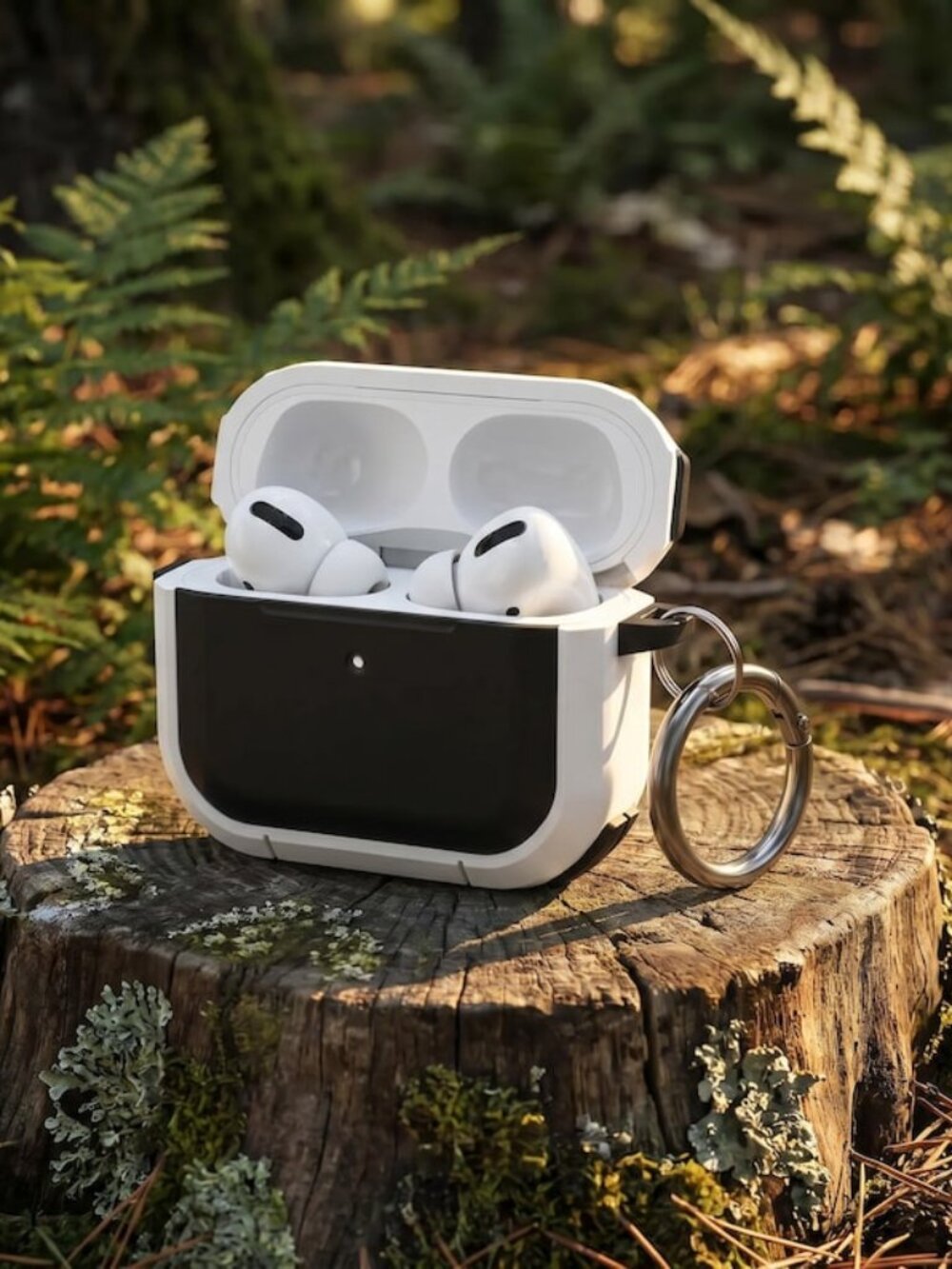 White AirPods Pro Heavy Duty Case - Shockproof Armor Cover